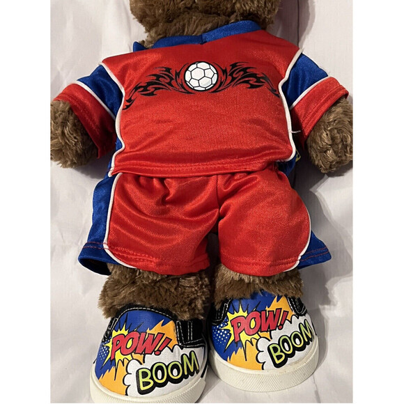 Vintage Build-a-Bear Bearemy Plush Teddy Eyebrows Stuffed Animal 16” Fabric Paws - Picture 7 of 12